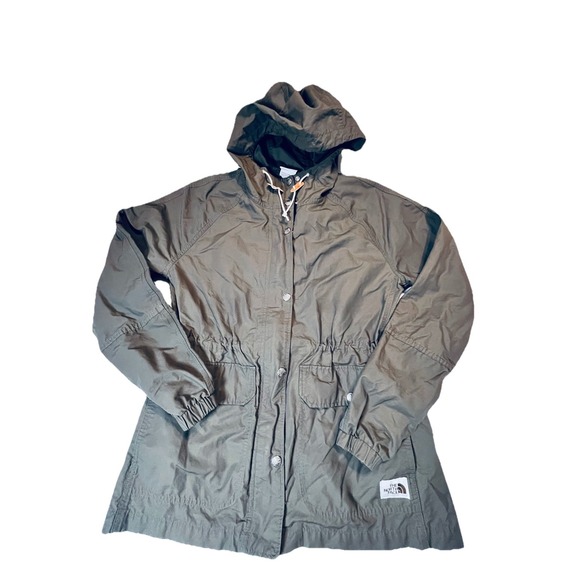 The North Face Jackets & Blazers - The North Face‎ Women Rainsford Jacket Taupe Green Rain Parka Hooded Med